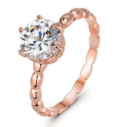Elegant 925 Silver Statement Ring