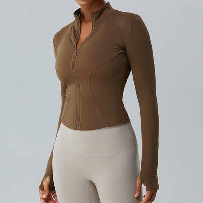 Fleece-Lined Yoga Jacket
