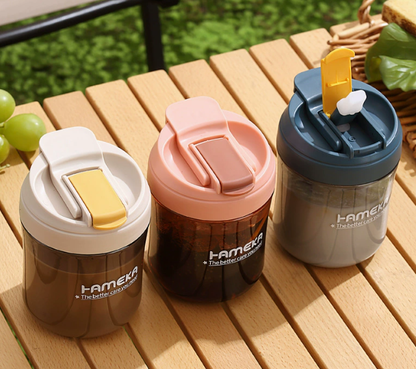 Portable 500ml Plastic Hot Cold Drink Cup