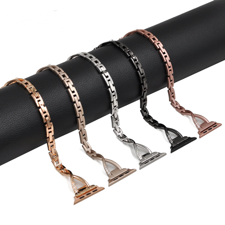 Apple Watch X-Style Steel Diamond Band