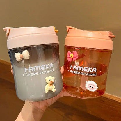 Portable 500ml Plastic Hot Cold Drink Cup
