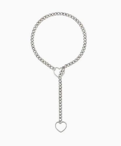 Heart Slip Chain Necklace for Women
