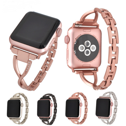 Apple Watch X-Style Steel Diamond Band