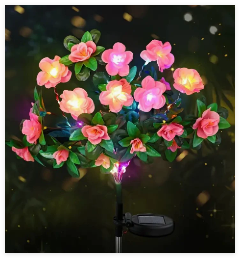 BlossomGlow Azalea LED Yard Lights