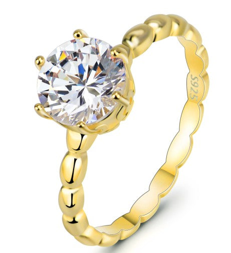 Elegant 925 Silver Statement Ring