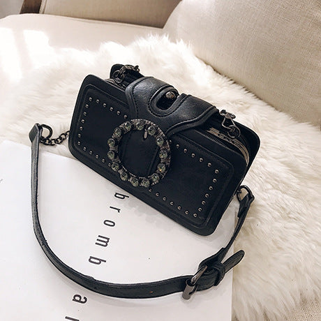 Chic Sequin Crossbody with Chain Strap