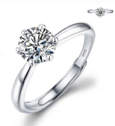 Elegant 925 Silver Statement Ring