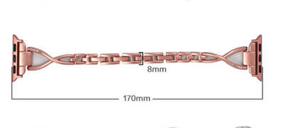 Apple Watch X-Style Steel Diamond Band
