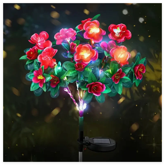 BlossomGlow Azalea LED Yard Lights