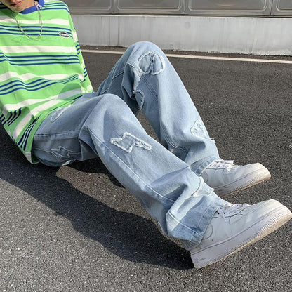 Urban Graffiti Wide-Leg Jeans