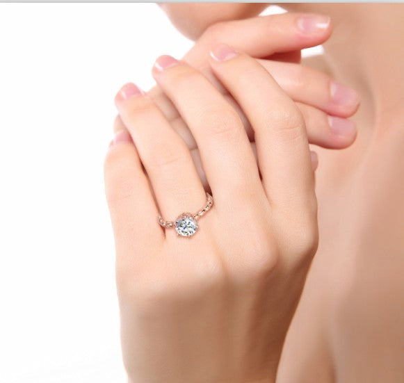 Elegant 925 Silver Statement Ring