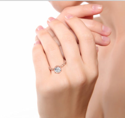 Elegant 925 Silver Statement Ring