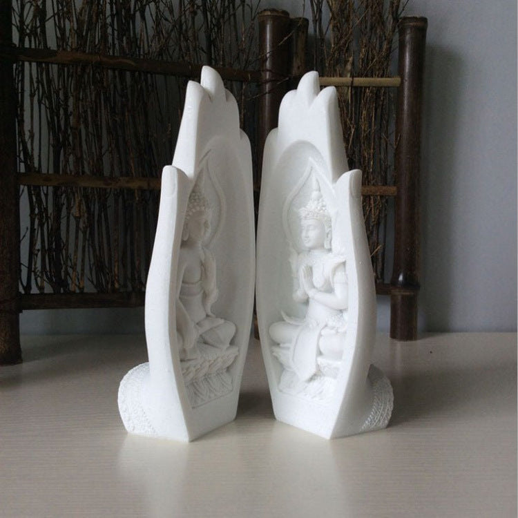 Serene Buddha Hand Sculpture